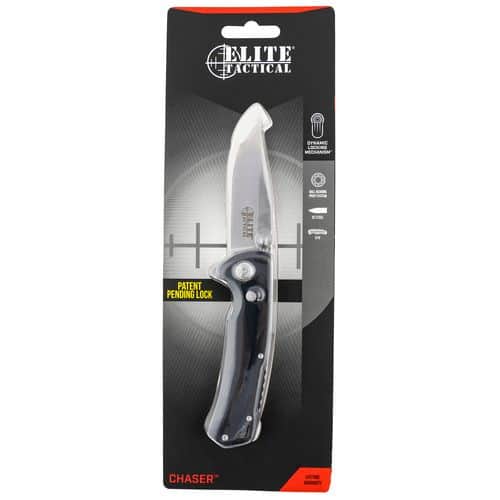 Elite Tactical ETFDR006CS Chaser 3.50" Folding Clip Point Plain Satin D2 Steel Blade G10 Black Handle Elite Tactical ETFDR006CS Chaser 3.50" Folding Clip Point Plain Satin D2 Steel Blade G10 Black Handle