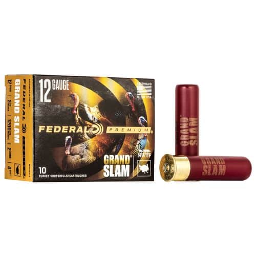 Federal Grand Slam Premium Turkey 12 Gauge 3.50" 2 oz 4 Shot 10 Bx/ 50 Cs Federal Grand Slam Premium Turkey 12 Gauge 3.50" 2 oz 4 Shot 10 Bx/ 50 Cs