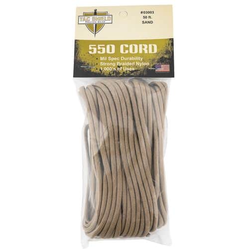 Tacshield 03003 550 Cord Sand 50' Long Tacshield 03003 550 Cord Sand 50' Long