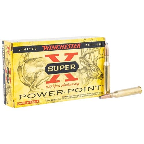 Winchester Ammo X270100 Super X 100th Anniversary 270 Win 150 gr Power-Point (PP) 20 Bx/ 10 Cs Winchester Ammo X270100 Super X 100th Anniversary 270 Win 150 gr Power-Point (PP) 20 Bx/ 10 Cs