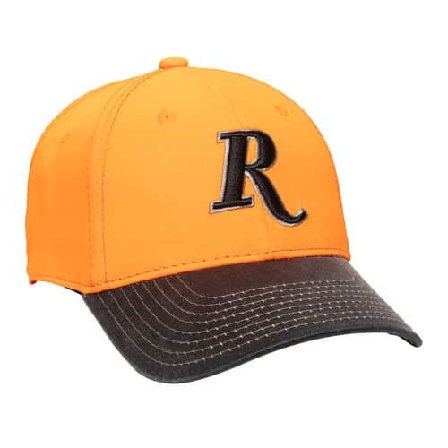 Outdoor Cap RM16A Remington Cap Polyester Twill Blaze/Black Structured OSFA Outdoor Cap RM16A Remington Cap Polyester Twill Blaze/Black Structured OSFA