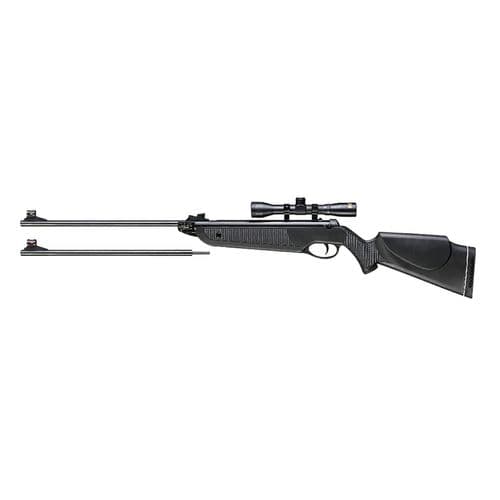 Beeman 1022 Black Club  Spring Piston 1rd 177, 22 Pellet  Black Rec/Barrel Black Synthetic Stock Includes 4x32mm Scope, Mount & Extra Barrel Beeman 1022 Black Club  Spring Piston 1rd 177, 22 Pellet  Black Rec/Barrel Black Synthetic Stock Includes 4x32mm Scope, Mount & Extra Barrel