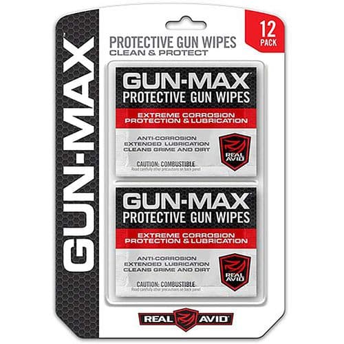 Real Avid AVGMW12 Gun Max Lubricated Gun Wipes Wipes 12 Real Avid AVGMW12 Gun Max Lubricated Gun Wipes Wipes 12
