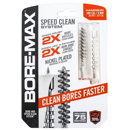 Real Avid AVBMSET9MM Bore-Max Speed Clean Upgrade Set 9mm Luger Pistol Real Avid AVBMSET9MM Bore-Max Speed Clean Upgrade Set 9mm Luger Pistol