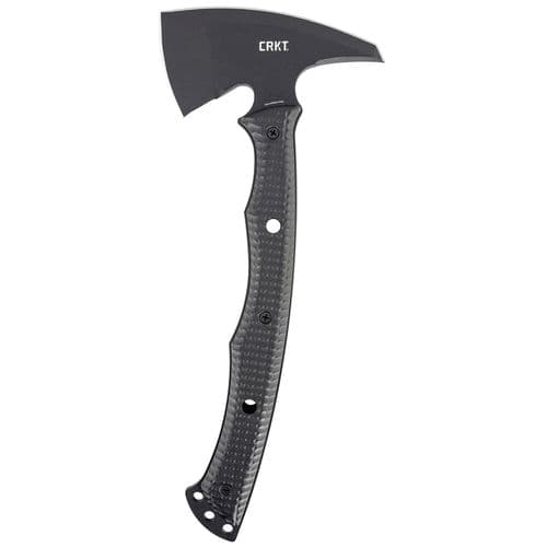 Columbia River 2725 Kangee T-Hawk 2.93" Axe w/Spike Black Powder Coated SK5 Blade/GRN Black Handle Textured GRN Black Handle 13.75" Long Tomahawk Columbia River 2725 Kangee T-Hawk 2.93" Axe w/Spike Black Powder Coated SK5 Blade/GRN Black Handle Textured GRN Black Handle 13.75" Long Tomahawk