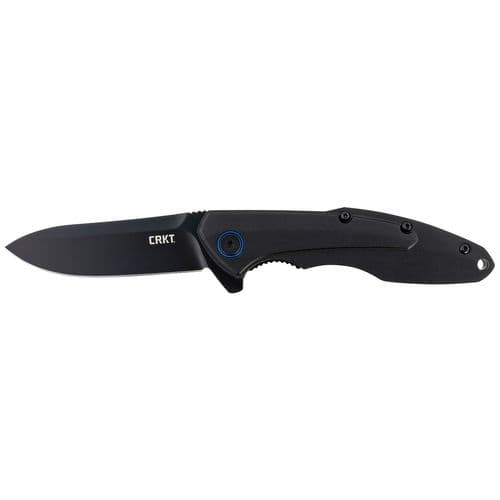CRKT 6215 Caligo 3.19" Folding Modified Drop Point Plain Black Oxide 8Cr13MoV SS Blade Black Aluminum Handle CRKT 6215 Caligo 3.19" Folding Modified Drop Point Plain Black Oxide 8Cr13MoV SS Blade Black Aluminum Handle