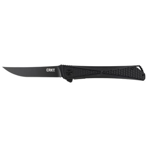 CRKT 7532K Jumbones Blackout 4.85" Folding Plain Black TiCN Japanese AUS-8 SS Blade Black Two-Tone Aluminum Handle CRKT 7532K Jumbones Blackout 4.85" Folding Plain Black TiCN Japanese AUS-8 SS Blade Black Two-Tone Aluminum Handle