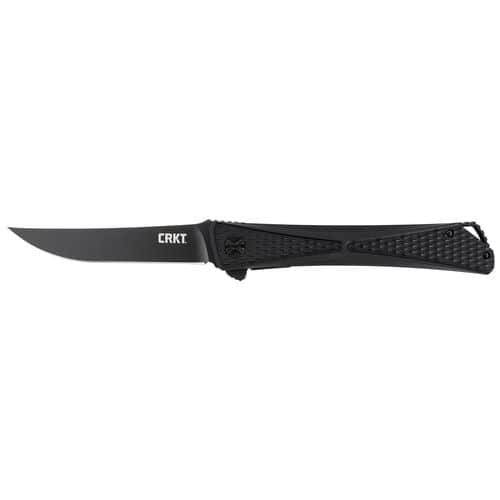 CRKT 7532K Jumbones Blackout 4.85" Folding Plain Black TiCN Japanese AUS-8 SS Blade Black Two-Tone Aluminum Handle CRKT 7532K Jumbones Blackout 4.85" Folding Plain Black TiCN Japanese AUS-8 SS Blade Black Two-Tone Aluminum Handle