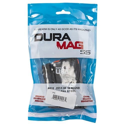 C Products Defense Inc 3023041178CPDL10 DURAMAG SS Black with Orange Follower Detachable 10rd for 223 Rem, 5.56x45mm NATO AR-15 C Products Defense Inc 3023041178CPDL10 DURAMAG SS Black with Orange Follower Detachable 10rd for 223 Rem, 5.56x45mm NATO AR-15
