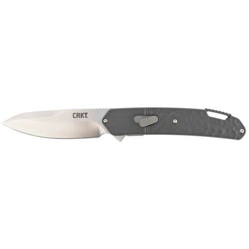 CRKT K540GXP Bona Fide 3.59" Folding Modified Drop Point Plain Satin D2 Steel Blade Black ADC12 Aluminum Handle CRKT K540GXP Bona Fide 3.59" Folding Modified Drop Point Plain Satin D2 Steel Blade Black ADC12 Aluminum Handle