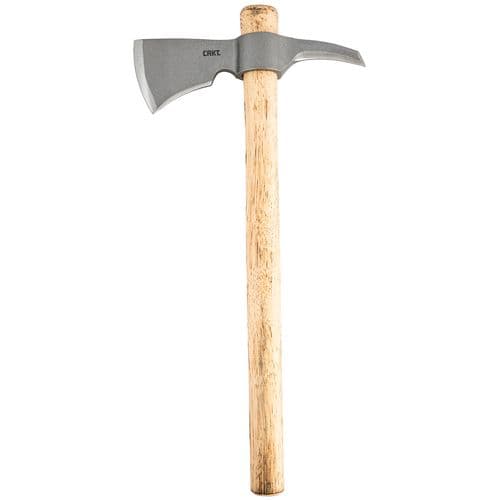Columbia River 2735 Woods Kangee T-Hawk 4.21" Axe w/Spike Hammered Carbon Steel Blade Tennessee Hickory Handle 19.13" Long Tomahawk Columbia River 2735 Woods Kangee T-Hawk 4.21" Axe w/Spike Hammered Carbon Steel Blade Tennessee Hickory Handle 19.13" Long Tomahawk