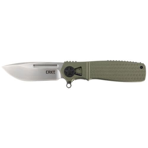 CRKT K270GKP Homefront 3.50" Folding Modified Drop Point Plain Brushed Japanese AUS-8 SS Blade 6061 Aluminum Handle CRKT K270GKP Homefront 3.50" Folding Modified Drop Point Plain Brushed Japanese AUS-8 SS Blade 6061 Aluminum Handle