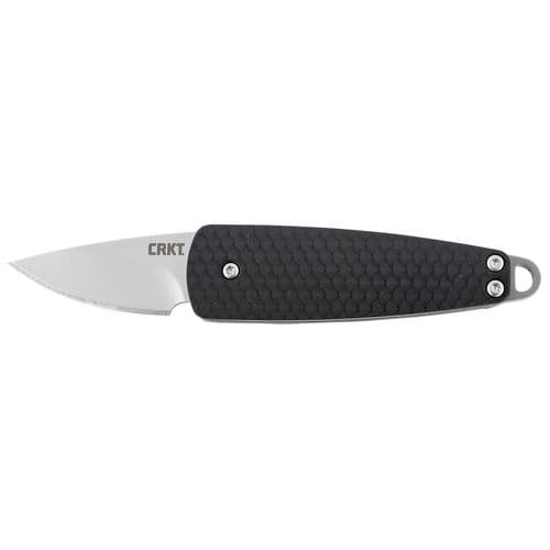 CRKT 7086 Dually 1.72" Folding Drop Point Plain Bead Blasted 5Cr15MoV SS Blade GRN Black Handle CRKT 7086 Dually 1.72" Folding Drop Point Plain Bead Blasted 5Cr15MoV SS Blade GRN Black Handle