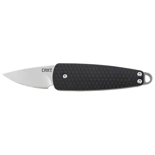 CRKT 7086 Dually 1.72" Folding Drop Point Plain Bead Blasted 5Cr15MoV SS Blade GRN Black Handle CRKT 7086 Dually 1.72" Folding Drop Point Plain Bead Blasted 5Cr15MoV SS Blade GRN Black Handle