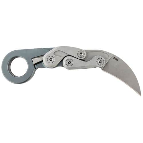 CRKT 4045 Provoke Compact 2.26" Folding Hawkbill Plain Stonewash D2 Steel Blade 6061 Aluminum Handle CRKT 4045 Provoke Compact 2.26" Folding Hawkbill Plain Stonewash D2 Steel Blade 6061 Aluminum Handle