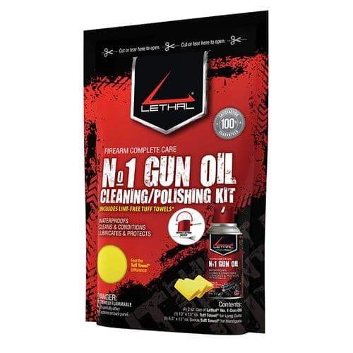 Lethal 956467K No. 1 Gun Cleaning Kit Handgun/Rifle 3 Pieces Lethal 956467K No. 1 Gun Cleaning Kit Handgun/Rifle 3 Pieces