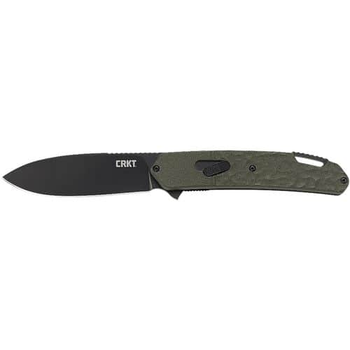 CRKT K542GKP Bona Fide 3.52" Folding Modified Drop Point Plain Black PVD 1.4116 Blade OD Green ADC12 Aluminum Handle CRKT K542GKP Bona Fide 3.52" Folding Modified Drop Point Plain Black PVD 1.4116 Blade OD Green ADC12 Aluminum Handle