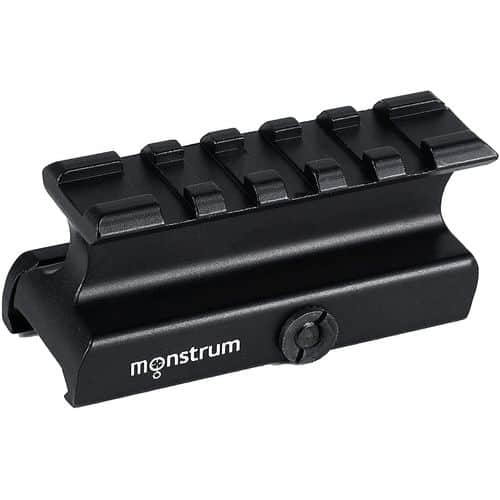 Warne 6102M Red Dot Riser Picatinny Black Anodized MSR .805"/.985" Mount Height Picatinny Rail Warne 6102M Red Dot Riser Picatinny Black Anodized MSR .805"/.985" Mount Height Picatinny Rail