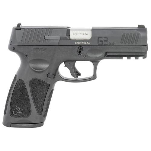 Taurus G3 *MA Compliant 9mm Luger 4" 10+1 (2) Black Frame Matte Black Tenifer Steel Slide Black Polymer Grip Taurus G3 *MA Compliant 9mm Luger 4" 10+1 (2) Black Frame Matte Black Tenifer Steel Slide Black Polymer Grip
