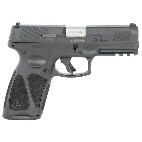 Taurus G3 *MA Compliant 9mm Luger 4" 10+1 (2) Black Frame Matte Black Tenifer Steel Slide Black Polymer Grip Taurus G3 *MA Compliant 9mm Luger 4" 10+1 (2) Black Frame Matte Black Tenifer Steel Slide Black Polymer Grip