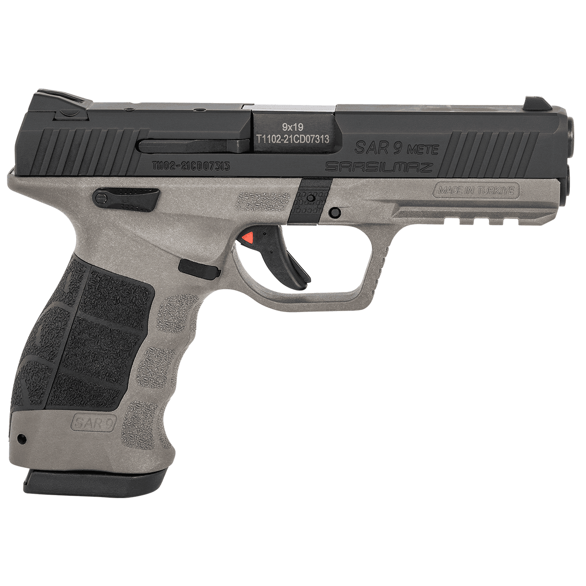 SAR USA SAR9 Mete Platinum Cerakote 9mm Semi Automatic Handgun SAR USA SAR9 Mete Platinum Cerakote 9mm Semi Automatic Handgun