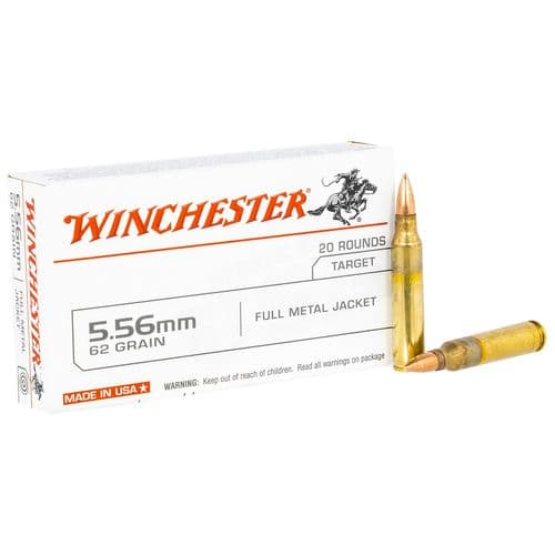 Winchester Ammo USA 5.56x45mm NATO 62 gr Full Metal Jacket - USA5562 Winchester Ammo USA 5.56x45mm NATO 62 gr Full Metal Jacket - USA5562