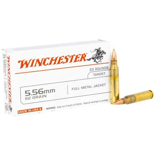 Winchester Ammo USA 5.56x45mm NATO 62 gr Full Metal Jacket - USA5562 Winchester Ammo USA 5.56x45mm NATO 62 gr Full Metal Jacket - USA5562