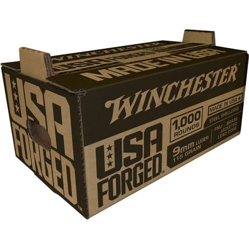 Winchester Ammo WIN9SK USA Forged 9mm Luger 115 gr Full Metal Jacket (FMJ) 1000 Bx/ 1 Cs Winchester Ammo WIN9SK USA Forged 9mm Luger 115 gr Full Metal Jacket (FMJ) 1000 Bx/ 1 Cs