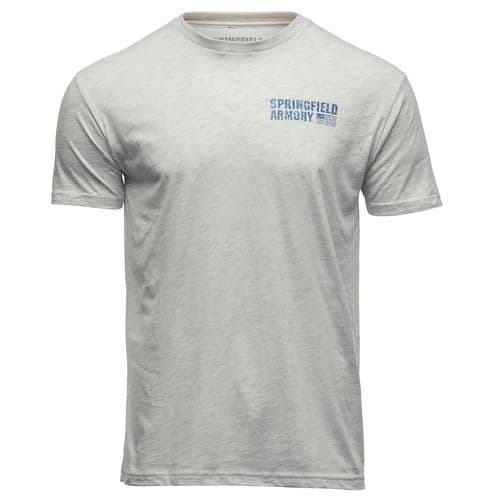 Springfield Armory GEP71242X American Flag Mens T-Shirt White 2XL Short Sleeve Springfield Armory GEP71242X American Flag Mens T-Shirt White 2XL Short Sleeve