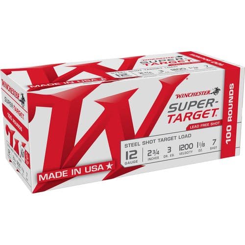 Winchester Ammo Super-Target 12 Gauge 2.75" 1 1/8 oz 7 Shot - TRGT12S7VP Winchester Ammo Super-Target 12 Gauge 2.75" 1 1/8 oz 7 Shot - TRGT12S7VP
