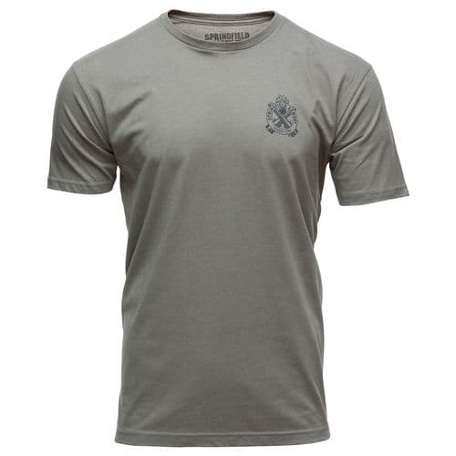 Springfield Armory GEP7122L Out West Mens T-Shirt Stone Gray Large Short Sleeve Springfield Armory GEP7122L Out West Mens T-Shirt Stone Gray Large Short Sleeve