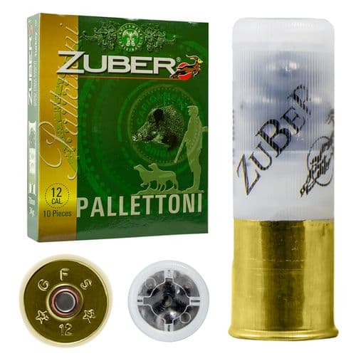 Zuber ZUB12GA00B9P Premium Buckshot 12 Gauge 2.75" 1 1/5 oz 9 Pellet 00 Buck Shot 10 Bx/ 30 Cs Zuber ZUB12GA00B9P Premium Buckshot 12 Gauge 2.75" 1 1/5 oz 9 Pellet 00 Buck Shot 10 Bx/ 30 Cs
