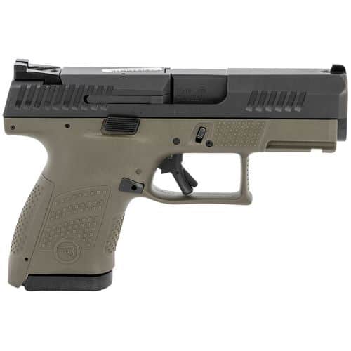 CZ-USA 81565 P-10 S 9mm Luger 3.50" 12+1 OD Green Polymer Frame Black Steel Slide OD Green Interchangeable Backstrap Grip Fixed Sights CZ-USA 81565 P-10 S 9mm Luger 3.50" 12+1 OD Green Polymer Frame Black Steel Slide OD Green Interchangeable Backstrap Grip Fixed Sights