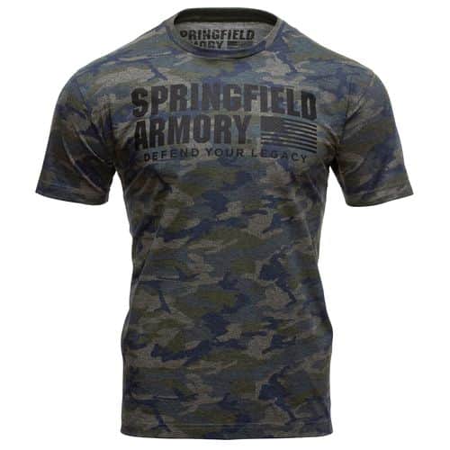 Springfield Armory GEP7128M Vintage Camo Mens T-Shirt Camo Medium Short Sleeve Springfield Armory GEP7128M Vintage Camo Mens T-Shirt Camo Medium Short Sleeve