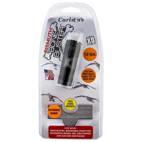 Carlson's Choke Tubes 09213 Bismuth Bone Buster WinChoke, Browning Invector, Mossberg 500 12 Gauge Extended Range 17-4 Stainless Steel Carlson's Choke Tubes 09213 Bismuth Bone Buster WinChoke, Browning Invector, Mossberg 500 12 Gauge Extended Range 17-4 Stainless Steel