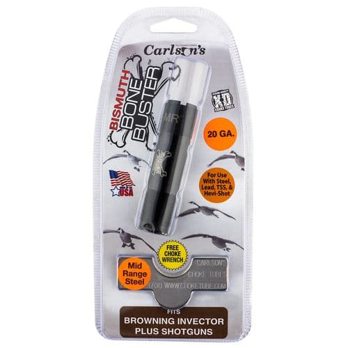 Carlson's Choke Tubes 09214 Bismuth Bone Buster Browning Invector-Plus 20 Gauge Mid-Range 17-4 Stainless Steel Carlson's Choke Tubes 09214 Bismuth Bone Buster Browning Invector-Plus 20 Gauge Mid-Range 17-4 Stainless Steel