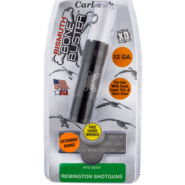 Carlson's Choke Tubes 09209 Bismuth Bone Buster Rem Choke 12 Gauge Extended Range 17-4 Stainless Steel Carlson's Choke Tubes 09209 Bismuth Bone Buster Rem Choke 12 Gauge Extended Range 17-4 Stainless Steel
