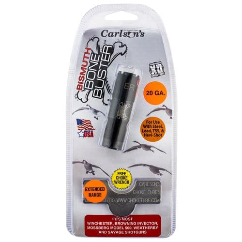 Carlson's Choke Tubes 09219 Bismuth Bone Buster WinChoke, Browning Invector, Mossberg 500 20 Gauge Extended Range 17-4 Stainless Steel Carlson's Choke Tubes 09219 Bismuth Bone Buster WinChoke, Browning Invector, Mossberg 500 20 Gauge Extended Range 17-4 Stainless Steel