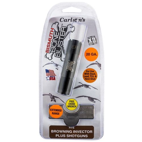 Carlson's Choke Tubes 09215 Bismuth Bone Buster Browning Invector-Plus 20 Gauge Extended Range 17-4 Stainless Steel Carlson's Choke Tubes 09215 Bismuth Bone Buster Browning Invector-Plus 20 Gauge Extended Range 17-4 Stainless Steel