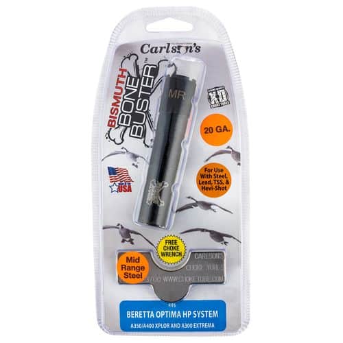 Carlson's Choke Tubes 09218 Bismuth Bone Buster Beretta Optima HP 20 Gauge Mid-Range 17-4 Stainless Steel Carlson's Choke Tubes 09218 Bismuth Bone Buster Beretta Optima HP 20 Gauge Mid-Range 17-4 Stainless Steel