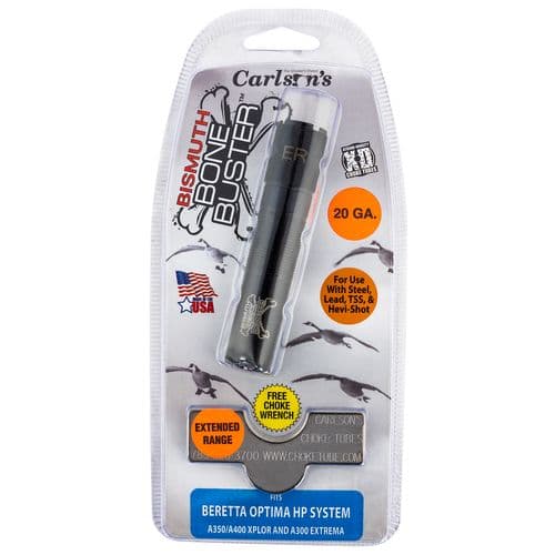 Carlson's Choke Tubes 09219 Bismuth Bone Buster Beretta Optima HP 20 Gauge Extended Range 17-4 Stainless Steel Carlson's Choke Tubes 09219 Bismuth Bone Buster Beretta Optima HP 20 Gauge Extended Range 17-4 Stainless Steel
