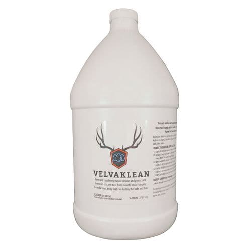 Velvet Antler Tech VelvaKlean Velvet Antler & Mount Cleaner 1 Gallon Jug Velvet Antler Tech VelvaKlean Velvet Antler & Mount Cleaner 1 Gallon Jug