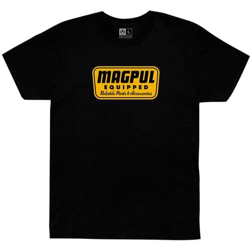 Magpul MAG1205-001-3X Equipped T-Shirt Black Short Sleeve 3XL Magpul MAG1205-001-3X Equipped T-Shirt Black Short Sleeve 3XL