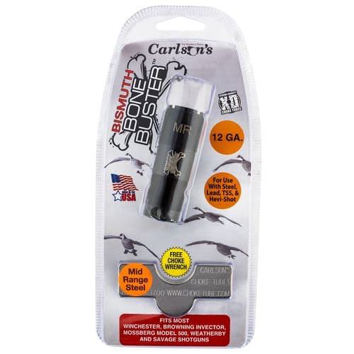 Carlson's Choke Tubes 09212 Bismuth Bone Buster WinChoke, Browning Invector, Mossberg 500 12 Gauge Mid-Range 17-4 Stainless Steel Carlson's Choke Tubes 09212 Bismuth Bone Buster WinChoke, Browning Invector, Mossberg 500 12 Gauge Mid-Range 17-4 Stainless Steel
