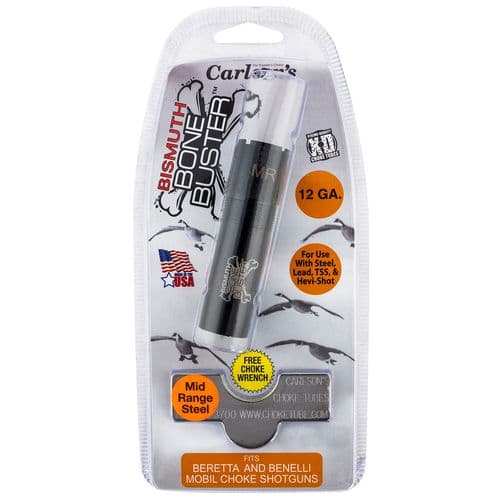 Carlson's Choke Tubes 09200 Bismuth Bone Buster Benelli/Beretta MobilChoke 12 Gauge Mid-Range 17-4 Stainless Steel Carlson's Choke Tubes 09200 Bismuth Bone Buster Benelli/Beretta MobilChoke 12 Gauge Mid-Range 17-4 Stainless Steel