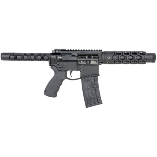 Unique-ARS HEXPISTOL TG20 5.56x45mm NATO 7.50" 30+1 Black Anodized Black Buffer Tube Black Unique Grip Right Hand Tequila Sunrise Cerakote Handguard Unique-ARS HEXPISTOL TG20 5.56x45mm NATO 7.50" 30+1 Black Anodized Black Buffer Tube Black Unique Grip Right Hand Tequila Sunrise Cerakote Handguard