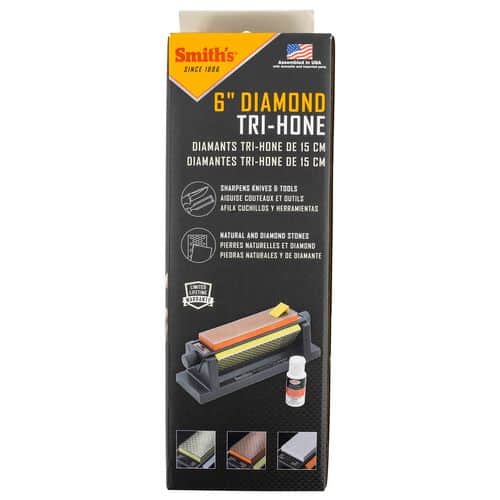 Smiths Products Tri-Hone Diamond Sharpener Coarse Coarse/Fine/Natural Gray Smiths Products Tri-Hone Diamond Sharpener Coarse Coarse/Fine/Natural Gray