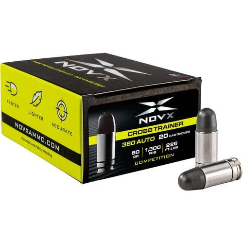 NovX 380CTCSS-20 Cross Trainer 380 ACP 60 gr Copper Polymer 20 Bx/ 10 Cs NovX 380CTCSS-20 Cross Trainer 380 ACP 60 gr Copper Polymer 20 Bx/ 10 Cs