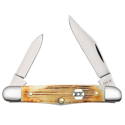 Case 36723 Half Whittler Folding Plain Barnboard Jigged Burnt Cream Bone Handle Case 36723 Half Whittler Folding Plain Barnboard Jigged Burnt Cream Bone Handle