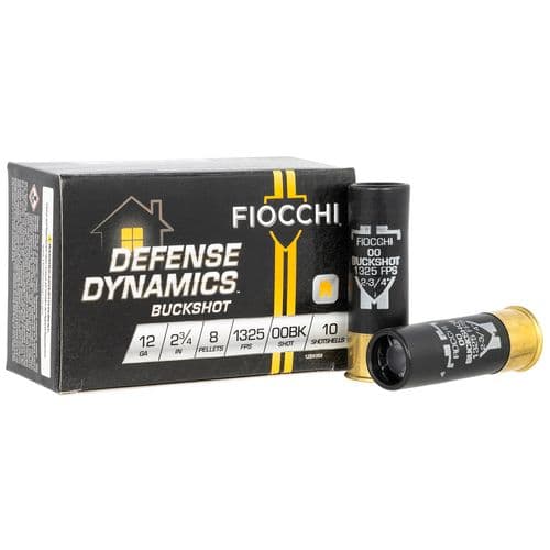 Fiocchi 12BK008 Defense Dynamics 12 Gauge 2.75" 8 Pellets 00 Buck Shot 10 Bx/ 25 Cs Fiocchi 12BK008 Defense Dynamics 12 Gauge 2.75" 8 Pellets 00 Buck Shot 10 Bx/ 25 Cs